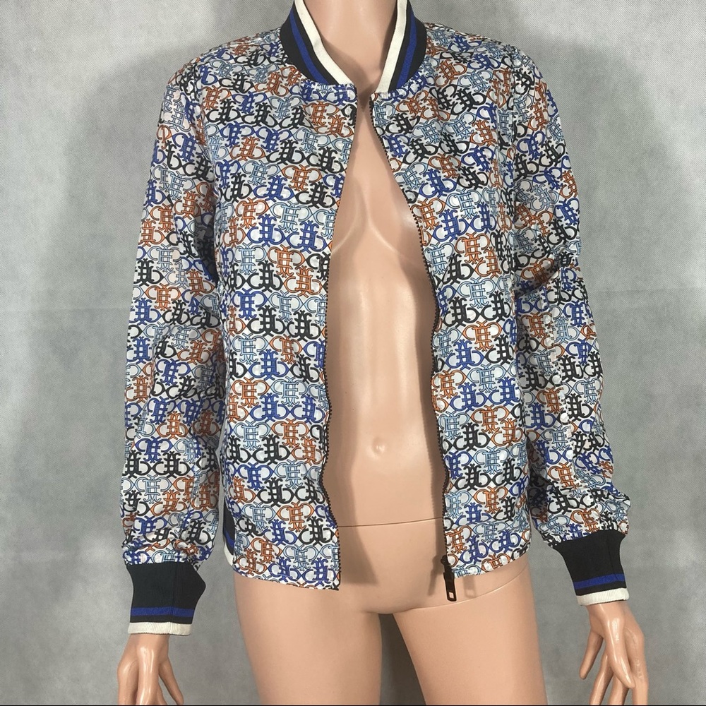 Emilio Pucci Logo Printed Bomber Jacket Multicolor - Picture 9 of 17